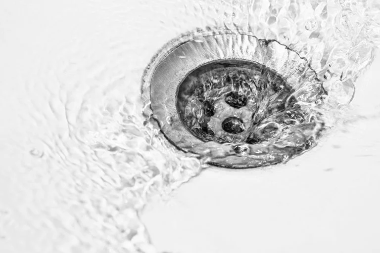 slow draining sink