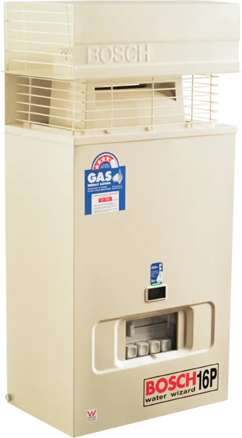 Bosch 16P Pilot Ignition Gas Hot Water System 1 bosch 16l pilot light instant gas hot water system
